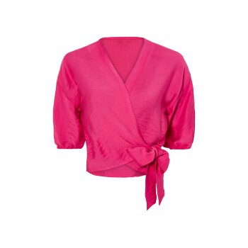 esmara® Damen Wickelbluse mit Bindeband in der Taille (pink, 34) - B-Ware neuwertig
