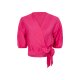 esmara® Damen Wickelbluse mit Bindeband in der Taille (pink, 34) - B-Ware neuwertig