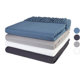 LIVARNO home Mikrofaser-Jersey-Spannbettlaken, 90-100 x...