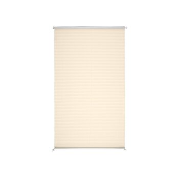 MERADISO® Plissee-Rollo, 65 x 130 cm, creme - B-Ware...