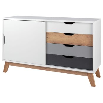 LIVARNO home Sideboard, mit Schiebetür - B-Ware Transportschaden
