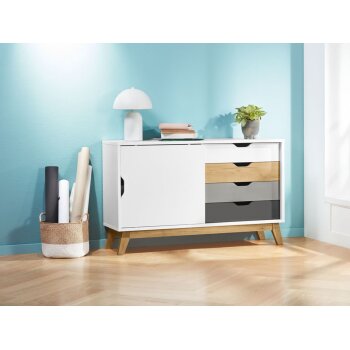 LIVARNO home Sideboard, mit Schiebetür - B-Ware Transportschaden