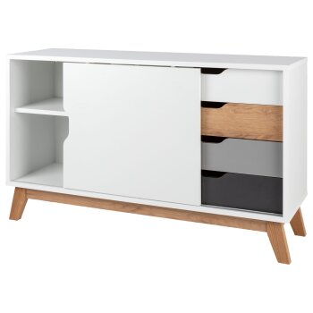 LIVARNO home Sideboard, mit Schiebetür - B-Ware Transportschaden