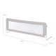 roba Klipp-Klapp Bettschutzgitter, Rausfallschutz klappbar, 135 x 50 cm, grau - B-Ware neuwertig