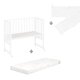 roba safe asleep Stuben- & Beistellbett, 3in1 mit Barriere, 45 x 90 cm, weiß - B-Ware sehr gut