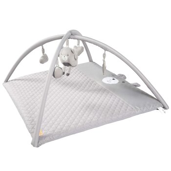 roba Baby Krabbeldecke mit Spielbogen, 85x75cm, grau -...