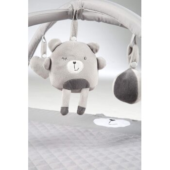 roba Baby Krabbeldecke mit Spielbogen, 85x75cm, grau - B-Ware sehr gut