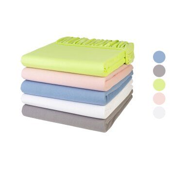 LIVARNO home Jersey-Spannbettlaken, 140-160 x 200 cm -...