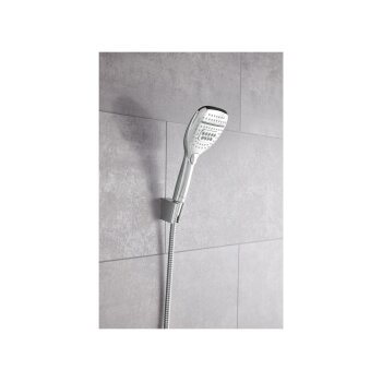 LIVARNO home Handbrause-Set, mit Wechselschalter, 3 Strahlarten, eckig - B-Ware Transportschaden Kosmetisch
