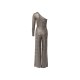 esmara® Damen Oneshoulder-Jumpsuit mit Metallic-Animal-Schimmereffekt (L(44/46)) - B-Ware neuwertig