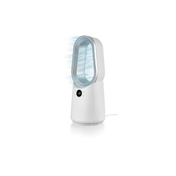 SILVERCREST® Mini-Ventilator SRV 24 A1, rotorlos, mit LED-Display (weiß) - B-Ware neuwertig
