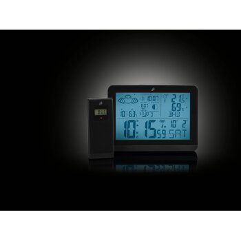 AURIOL® Design-Funkwetterstation, schwarz - B-Ware...