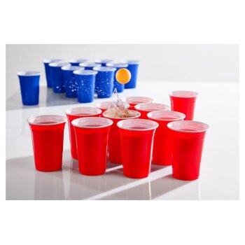 ERNESTO® Beer Pong, wiederverwendbar, mit praktischen Markierungen - B-Ware neuwertig
