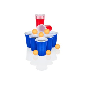 ERNESTO® Beer Pong, wiederverwendbar, mit praktischen Markierungen - B-Ware neuwertig