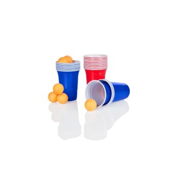 ERNESTO® Beer Pong, wiederverwendbar, mit praktischen Markierungen - B-Ware neuwertig