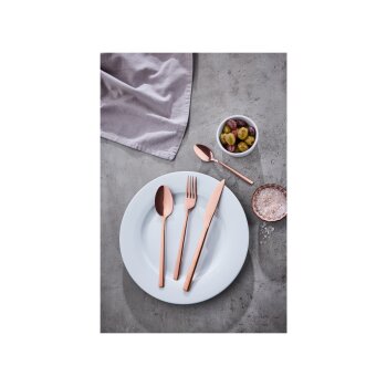 ERNESTO® Edelstahl-Besteck-Set, 16-teilig (Roségold) - B-Ware sehr gut