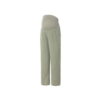 esmara® Damen Umstands-Relaxhose aus Musselin (salbei, 42) - B-Ware neuwertig