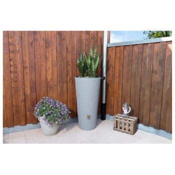 4rain 2in1 Regenspeicher »VASO DECOR«, 220 L, inkl. Fallrohrfilter und Auslaufhahn - B-Ware