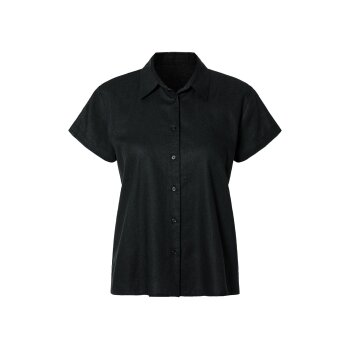 esmara® Damen Leinenbluse, leger geschnitten (schwarz, 38) - B-Ware neuwertig