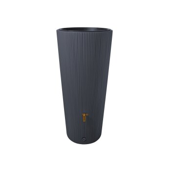 4rain 2in1 Regenspeicher »VASO DECOR«, 220 L, inkl. Fallrohrfilter und Auslaufhahn (anthrazit) - B-Ware sehr gut