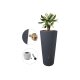 4rain 2in1 Regenspeicher »VASO DECOR«, 220 L, inkl. Fallrohrfilter und Auslaufhahn (anthrazit) - B-Ware sehr gut