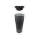 4rain 2in1 Regenspeicher »VASO DECOR«, 220 L, inkl. Fallrohrfilter und Auslaufhahn (anthrazit) - B-Ware sehr gut