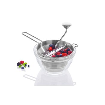 ERNESTO® Passiermühle \ Pommesschneider, mit verschiedenen Einsätzen - B-Ware