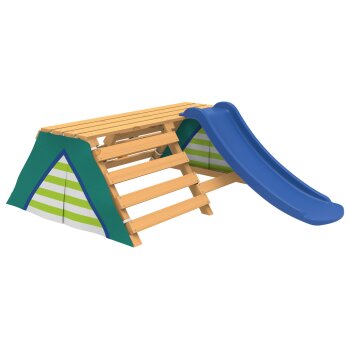 PLAYTIVE Tipi mit Rutsche, aus Echtholz - B-Ware neuwertig