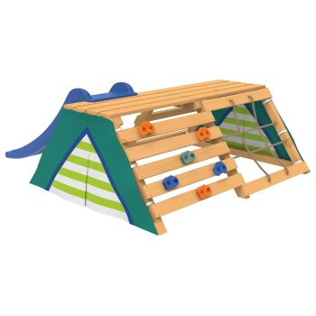 PLAYTIVE Tipi mit Rutsche, aus Echtholz - B-Ware neuwertig