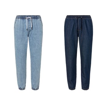 LIVERGY® Herren Denim-Joggers mit normaler...
