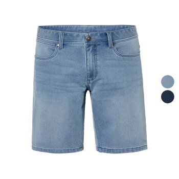 LIVERGY® Herren Sweat-Denim-Shorts, mit Baumwolle -...
