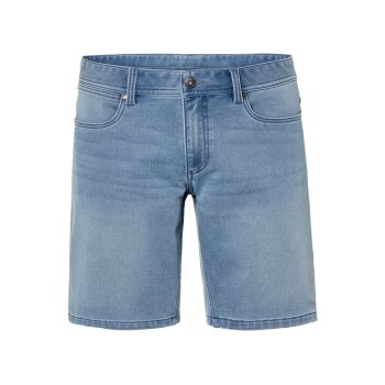 LIVERGY® Herren Sweat-Denim-Shorts, mit Baumwolle -...