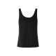 esmara® Damen Leinen-Top, mit Seitenschlitzen (schwarz, XS(32/34)) - B-Ware neuwertig