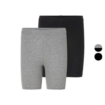 esmara® Damen Radlerhose, 2 Stück, mit...