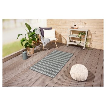 LIVARNO home Outdoorteppich, 80 x 150 cm (grau) - B-Ware neuwertig
