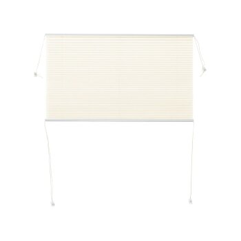 LIVARNO home Plissee-Rollo für Fenster, 90 x 130 cm (Creme) - B-Ware neuwertig