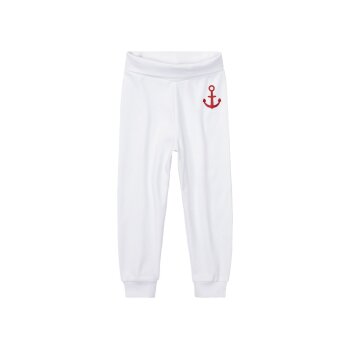 lupilu® Baby Jogginghose, hoher Bio-Baumwollanteil, 3er Set (navy/weiß, 86/92) - B-Ware neuwertig