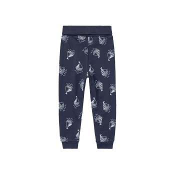 lupilu® Baby Jogginghose, hoher Bio-Baumwollanteil, 3er Set (navy/weiß, 86/92) - B-Ware neuwertig