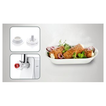 SILVERCREST® KITCHEN TOOLS SFW 400 A1 Elektrischer Fleischwolf, mit Tomatenpassierer - B-Ware sehr gut