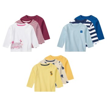 lupilu® Baby Langarmshirts, 3 Stück, mit...