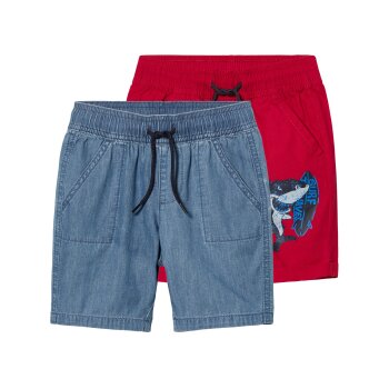 lupilu® Kleinkinder Shorts, 2 Stück, aus reiner...