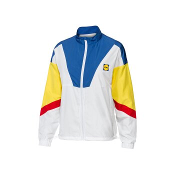 CRIVIT Damen Tracksuit, 2-tlg. im Lidl-Print (weiß, XS(32/34)) - B-Ware neuwertig