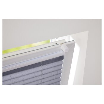 LIVARNO home Plissee-Rollo für Türen, 70 x 200 cm (grau) - B-Ware sehr gut