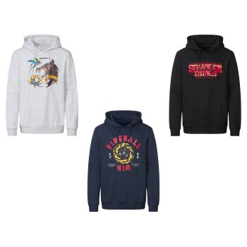 Herren Sweathoodie mit Print - B-Ware