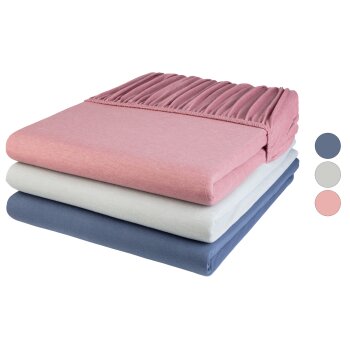 LIVARNO home Jersey-Spannbettlaken, 90-100 x 200 cm - B-Ware