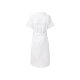esmara® Damen Leinen-Maxikleid mit Kentkragen und Tunikaausschnitt (weiß, 34) - B-Ware neuwertig
