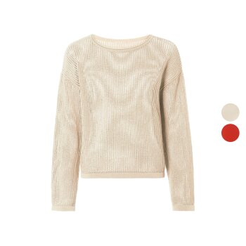 esmara® Damen Pullover mit Lochstrick - B-Ware