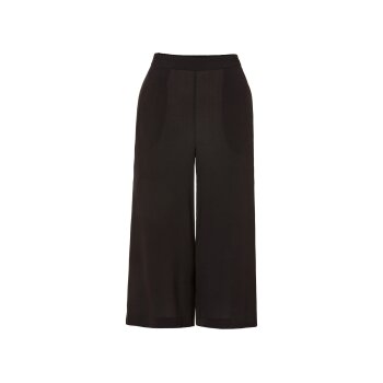 esmara® Damen Wide-Leg Hose, mit Gummizugbund (schwarz, 36) - B-Ware neuwertig