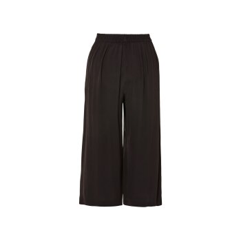 esmara® Damen Wide-Leg Hose, mit Gummizugbund (schwarz, 36) - B-Ware neuwertig