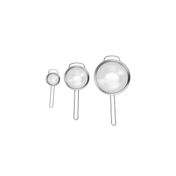 ERNESTO® Edelstahl-Küchensieb-Set, 3 Stück - B-Ware sehr gut